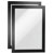 Durable 487101 DURAFRAME A5 Self-Adhesive Magnetic Info Frame Black Pack of 2