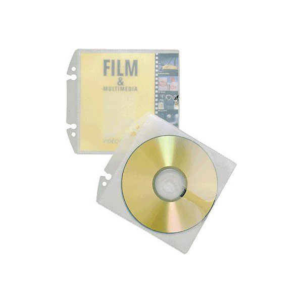 Durable 522319 CD/DVD punched pocket 1 CD/DVD/Blu-Ray PP Transpare...