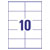 Europe 100 ELA022 All-purpose labels 105 x 57mm Paper White 1000 pc(s) Permanent