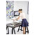 Fellowes 0009901 Lotus Sit-Stand Workstation 432mm Height Range White