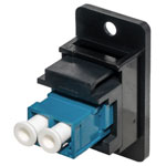 TUK Ltd KOLSMDXBpm Fibre F2F Low Profile PanelMount Coupler LC2LC Single Duplex