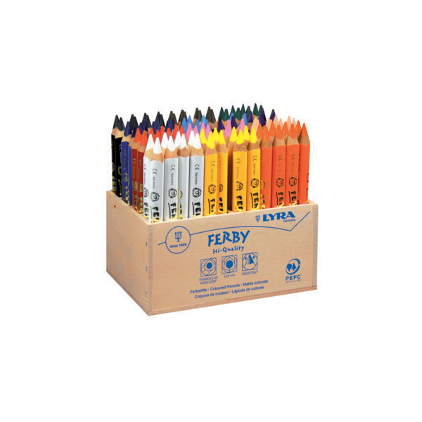 Lyra L3622960 Lyr Ferby Lacquered Pencil 96pcs Wooden Display Scho...