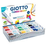Giotto F425300 Gio Turbo Giant Felt Tip Pen Chisel Assorted 144pcs School Pack