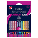 Helix 226810 WRITING GEL PENS X10 ASSORTED