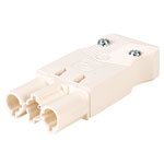 Metway 166GSTFW03 Male Connector Cable Mount 3 Pole White