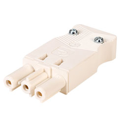 Metway 166GBUFW03 Female Connector Cable Mount 3 Pole White