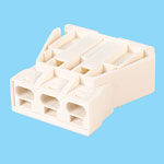 Metway 166GESTW03 Snap-in Male Connector Panel Mount 3 Pole White