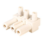 Metway 166GBUW03 Female Connector Terminal Block 3 Pole White