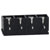 TruConnect 210444 4 Way 10A Black Interlocking Terminal Block 5mm