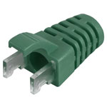 TUK Ltd SPEEDY RJ45 PS6Gn#100 Green strain relief boot Cat 6 plug pack of 100