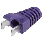 TUK Ltd SPEEDY RJ45 PS6PU#100 Purple strain relief boot Cat 6 plug pack of 100