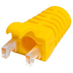 TUK Ltd SPEEDY RJ45 PS1Yw#100 Yellow strain relief boot for Cat5 plug pk of 100