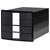 HAN 1017-13 IMPULS Desk drawer box Black A4, C4 No. of drawers: 3