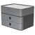 HAN 1100-19 SMART-BOX PLUS ALLISON Desk Drawer Box 2 Drawers Granite Grey
