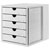 HAN 1450-11 Systembox Desk drawer box Light grey A4, C4 No. of drawers: 5