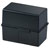 HAN 976-K-13 Card Index Box A6 Landscape Blk incl. 100 Ruled Cards 400 Card Cap