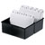 HAN 976-K-13 Card Index Box A6 Landscape Blk incl. 100 Ruled Cards 400 Card Cap