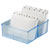 HAN 979-64 Card Index Box DIN A8 Blue Translucent Incl. 100 Index Cards