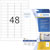 Herma 9531 Weatherproof Outdoor Film Labels A4 45.7x21.2mm White Matt 480 pcs
