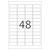Herma 9531 Weatherproof Outdoor Film Labels A4 45.7x21.2mm White Matt 480 pcs