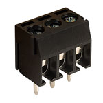 CamdenBoss CTB3051/3BK 3 Way 6A Low Profile Terminal Block 3.5mm Pitch