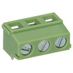 TruConnect 211744 5.08mm 90deg 3 Way Low Profile Rising Clamp Terminal Block