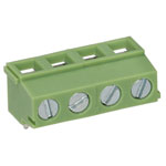 TruConnect 211745 5.08mm 90deg 4 Way Low Profile Rising Clamp Terminal Block
