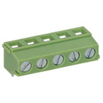 TruConnect 211746 5.08mm 90deg 5 Way Low Profile Rising Clamp Terminal Block