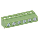 TruConnect 211747 5.08mm 90deg 6 Way Low Profile Rising Clamp Terminal Block