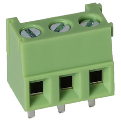 TruConnect 211822 3.81mm 3 Way Low Profile Rising Clamp Terminal Block