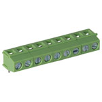 TruConnect 211898 5.0mm 9 Way Low Profile 90deg Rising Clamp Terminal Block