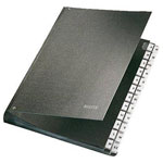Leitz 5824-00-95 5824 Rigid cardboard Black A4 No. of compartments: 24 A-Z