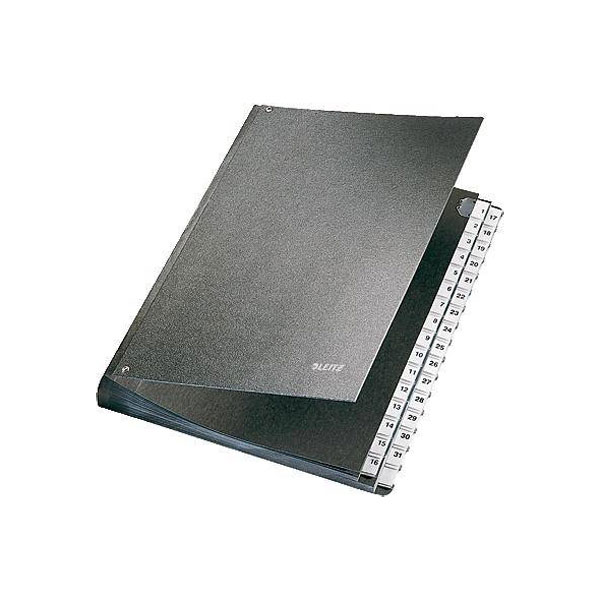 Leitz 5831-00-95 5831 Rigid cardboard Black A4 No. of compartments...