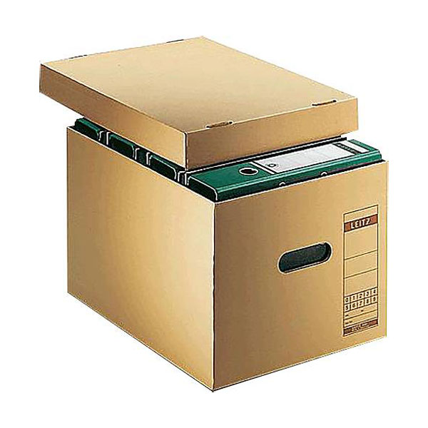 Leitz 6081-00-00 Box File 340x275x455mm Corrugated Cardboard Brown 1pc