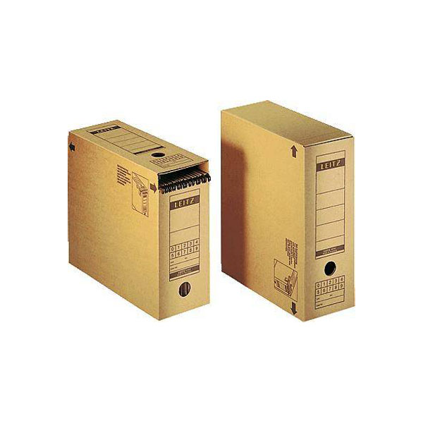 Leitz 6086-00-00 Box File 120x270x325mm Corrugated Cardboard Ecru ...