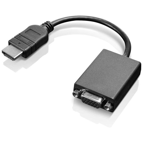 Lenovo 0B47069 HDMI / VGA Adapter [1x HDMI plug - 1x VGA socket] Black