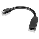 Lenovo 0B47089 Mini DisplayPort to HDMI Adapter 4K 30Hz Male to Female Black