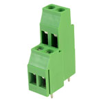 CamdenBoss CTBDDVG/2 4 Way 2-Tier 24A Terminal Block Double Decker