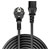LINDY 30337 Current Cable [1x PG plug - 1x IEC C13 socket ] 5.00 m Black