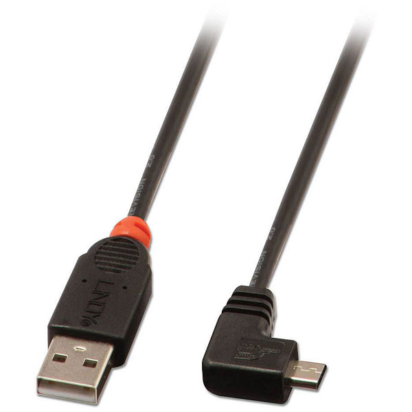 LINDY 31975 USB cable USB 2.0 USB-A plug, USB Micro-B plug 0.50 m ...