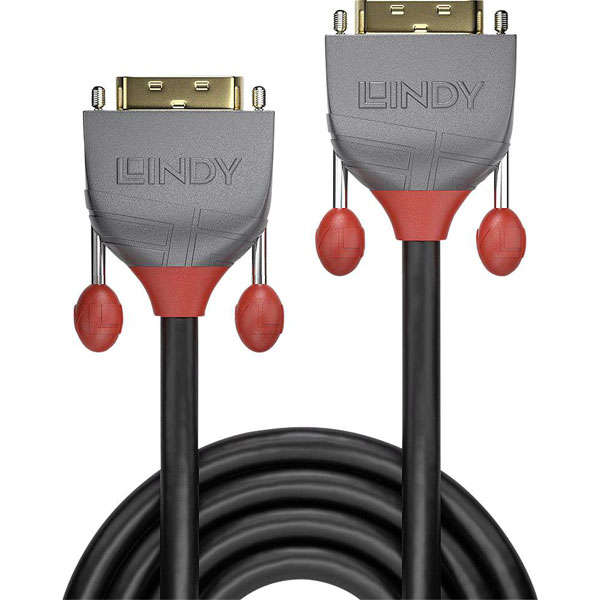 LINDY 36226 DVI-D Dual Link Cable Anthra Line 10m 2560x1600 Black