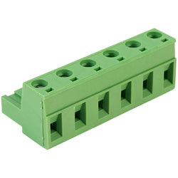 CamdenBoss CTB9400/6 6 Way 12A Pluggable Terminal Block Free Plug 7.5mm Pitch