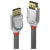 LINDY 36303 DisplayPort 1.2 Cable Cromo Line 3m 4K 60Hz 21.6Gbps Grey