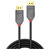 LINDY 36481 DisplayPort 1.4 Cable 8K UHD 1m Black Anthra Line