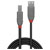 LINDY 36676 USB cable USB 2.0 USB-A plug, USB-B plug 7.50 m Black