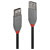 LINDY 36701 USB cable USB 2.0 USB-A plug, USB-A socket 0.50 m Black