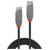 LINDY 36701 USB cable USB 2.0 USB-A plug, USB-A socket 0.50 m Black