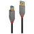 LINDY 36740 USB cable USB 3.2 1st Gen USB-A plug, USB-B plug 0.50 m Black