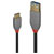 LINDY 36895 USB cable USB 3.2 1st Gen USB-A socket, USB-C® plug 0.15 m Black