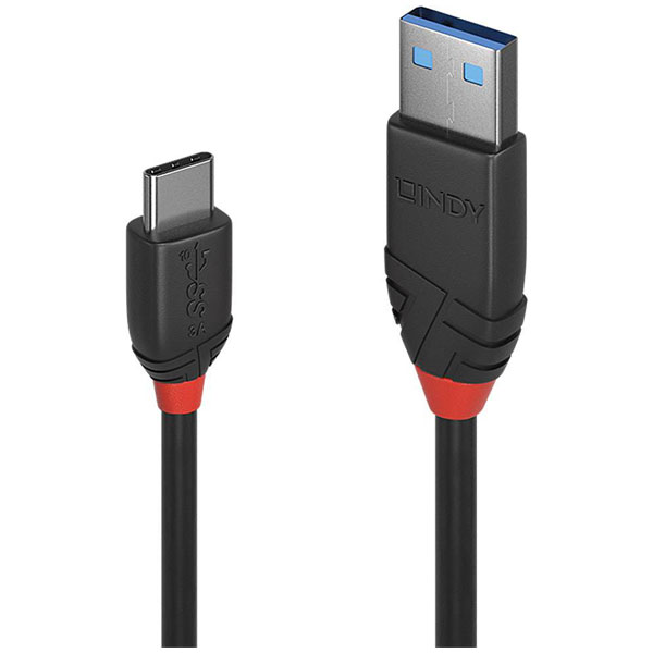 LINDY 36917 USB cable USB 3.2 1st Gen USB-C® plug, USB-A plug 1.50...